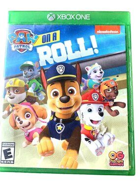Paw Patrol on A Roll Nickelodeon XBox One Game w/Case E-Rated Adventure Fun